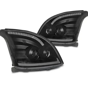 Přední světla Toyota Land Cruiser 120 03-09 TUBE LIGHT SEQ LED - černá Super Cena