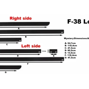 Boční ochranné lišty dveří VW T5 long 03R-->11R Výprodej