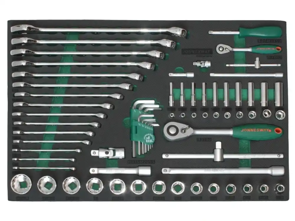 Modul - palcová gola sada 1/4" a 1/2", očkoploché klíče, 69 ks - JONNESWAY S05H4269SV Cenová Bomba