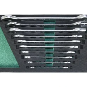 Výprodej Modul pěnový - klíče ploché otevřené, 6x7 - 30x32 mm, sada 10 ks - JONNESWAY W25110KV