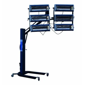 Infrazářič pro sušení laků 6000 W, 6 lamp, pojízdný - SATRA Vysoce Kvalitní