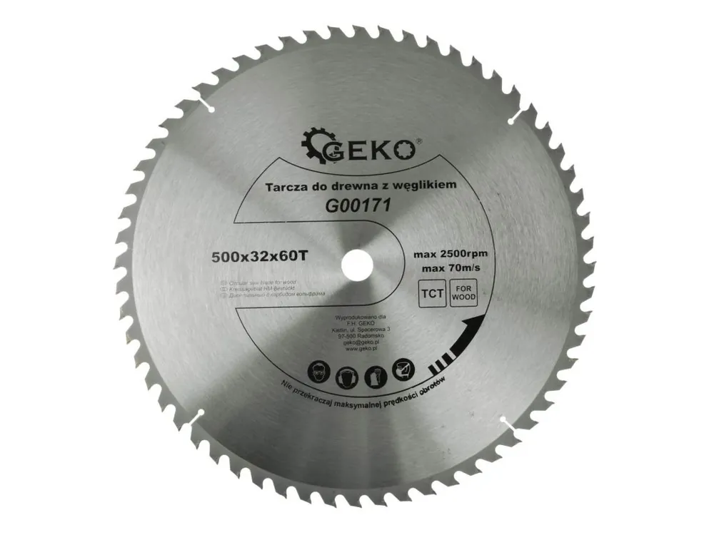 Novinka Pilový kotouč do dřeva, 500x32 mm, 60 zubů, karbidový hrot
