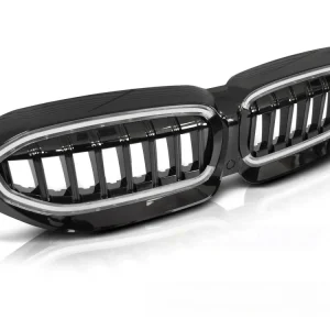 Zlevněný BMW G20/G21 19-22 - Přední ledvinky BLACK s LED