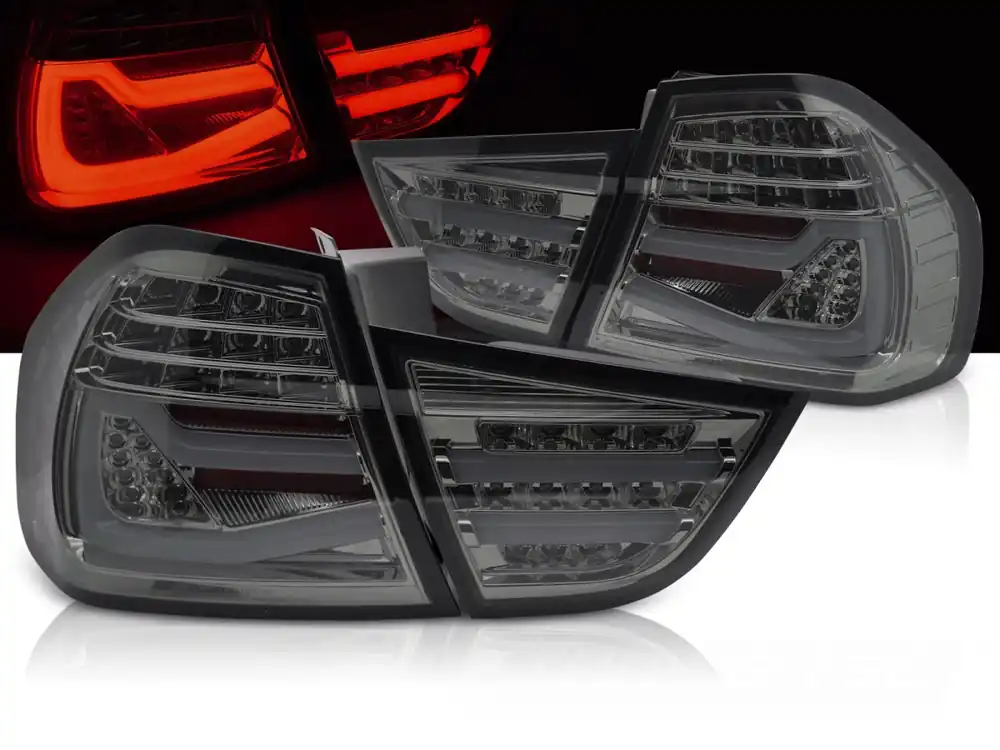 BMW E90 LCI 09-11 - zadní LED BAR světla KOUŘOVÁ Novinka