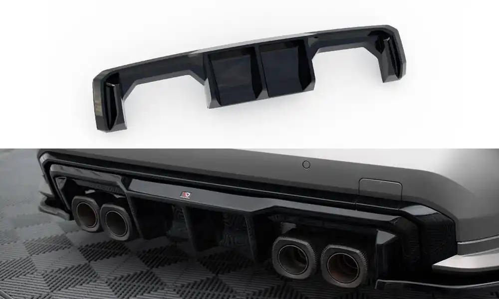 Zlevněný BMW M4 G82/G83, vložka zadního nárazníku, Maxton design