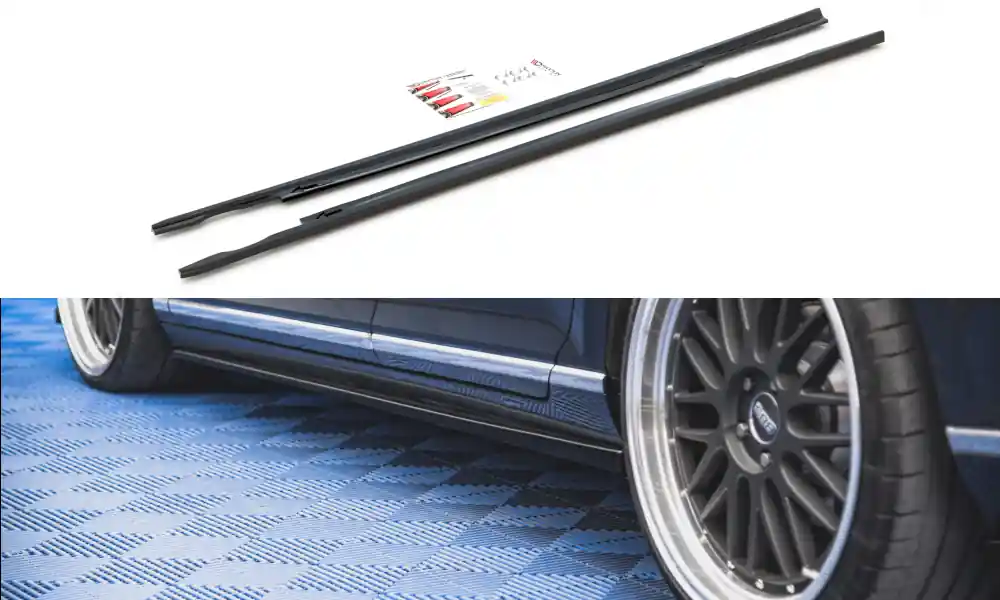 Novinka Volkswagen Passat Mk8 B8, difuzory pod boční prahy, Maxton Design