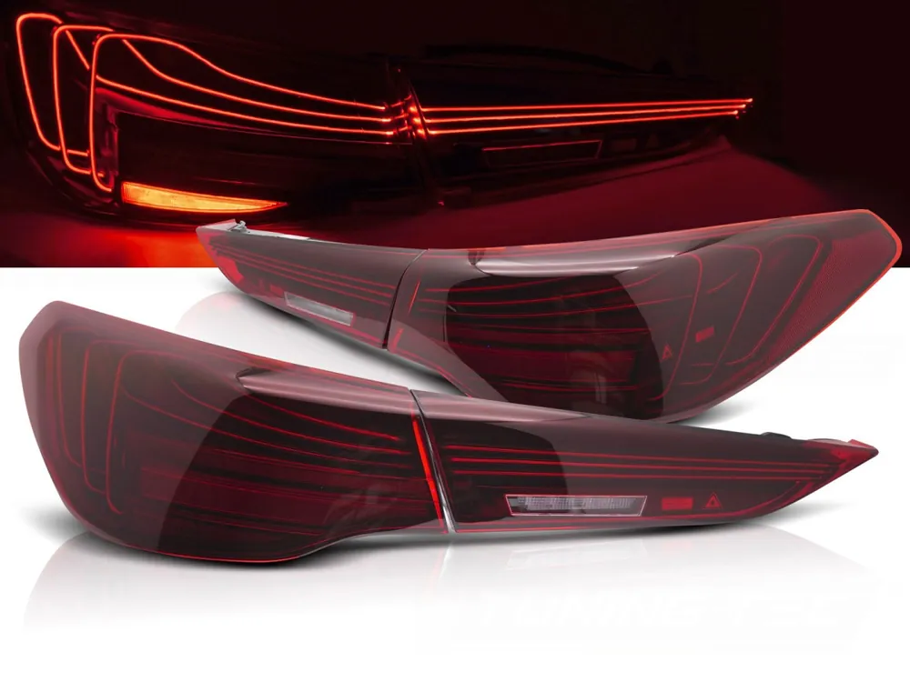 Výhodná Nabídka BMW G22/G23 2020-> - Zadní LED světla ČERVENÁ SEQ LASER LOOK