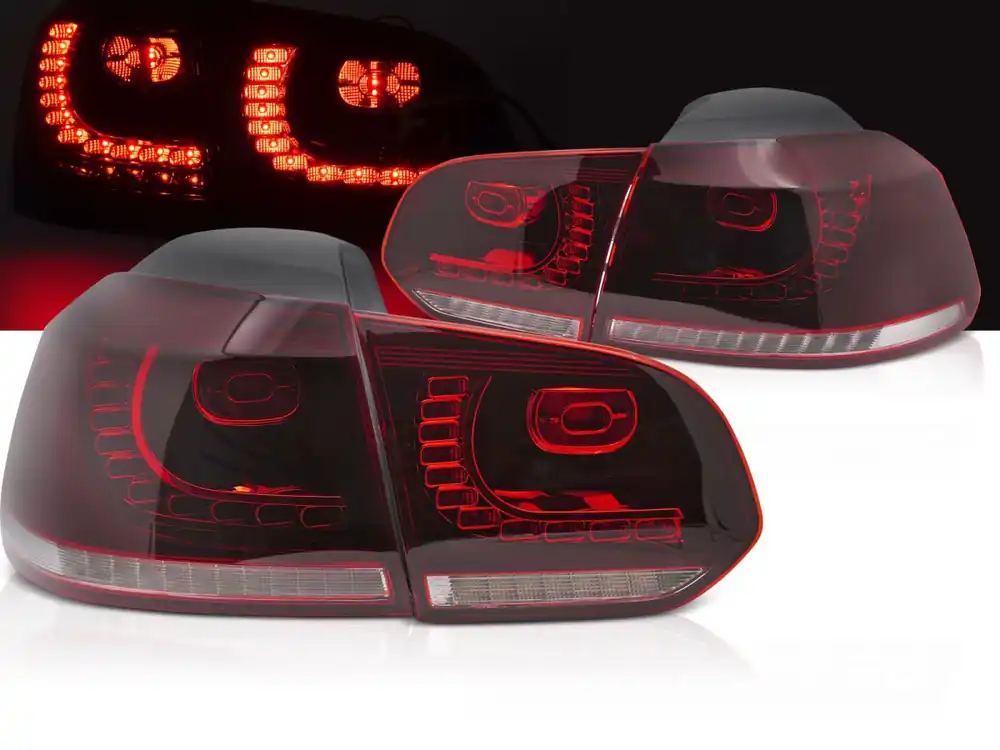 Volkswagen GOLF 6 2008-2013 - Zadní LED světla ČERVENÁ SEQ Dokud Zásoby Vydrží