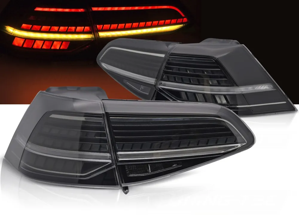 Vysoce Kvalitní Volkswagen Golf VII 2013-2019 - zadní LED světla kouřová SEQ