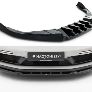 Značkový Porsche Cayman 982c 718 GTS, spoiler pod přední nárazník ver.2, Maxton Design