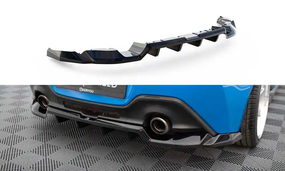 Toyota GR86 Mk1, středový spoiler pod zadní nárazník s žebrováním v.1, Maxton design Cenový Hit