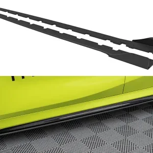 Značkový BMW řada 1 F40 M-Pack / M135i, "Street Pro" difuzory pod boční prahy s křidélky, Maxton design