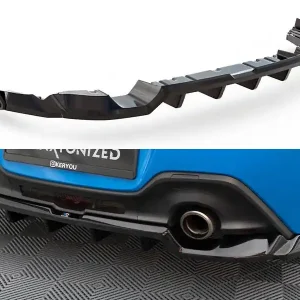 Zlevněný Toyota GR86 Mk1, středový spoiler pod zadní nárazník s křidélky v.1 s žebrováním, Maxton design