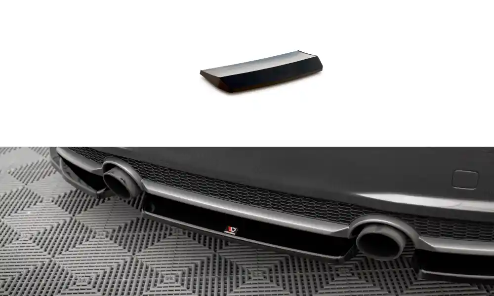 Značkový Audi TT 8S S-Line, středový spoiler pod zadní nárazník, Maxton Design