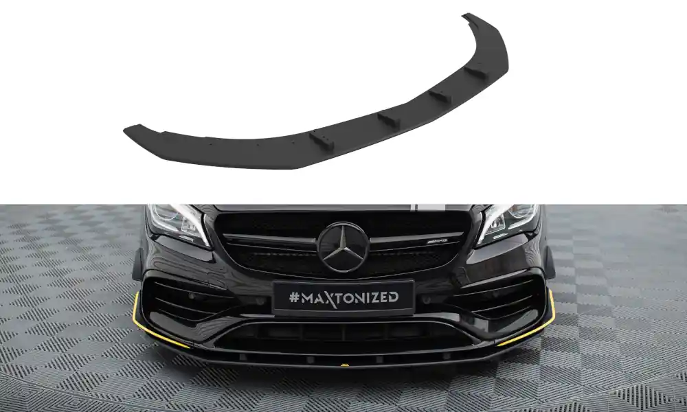 Rychlé Dodání Mercedes CLA C 117 Facelift 45 AMG, "Street Pro" spoiler pod přední nárazník, Maxton Design