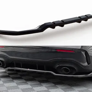 Oblíbený Mercedes třída A W177 Facelift A35 AMG Hatchback, středový spoiler pod zadní nárazník s žebrováním, Maxton design