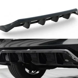 Mazda 3 Mk4, středový spoiler pod zadní nárazník s žebrováním, Maxton design Super Cena