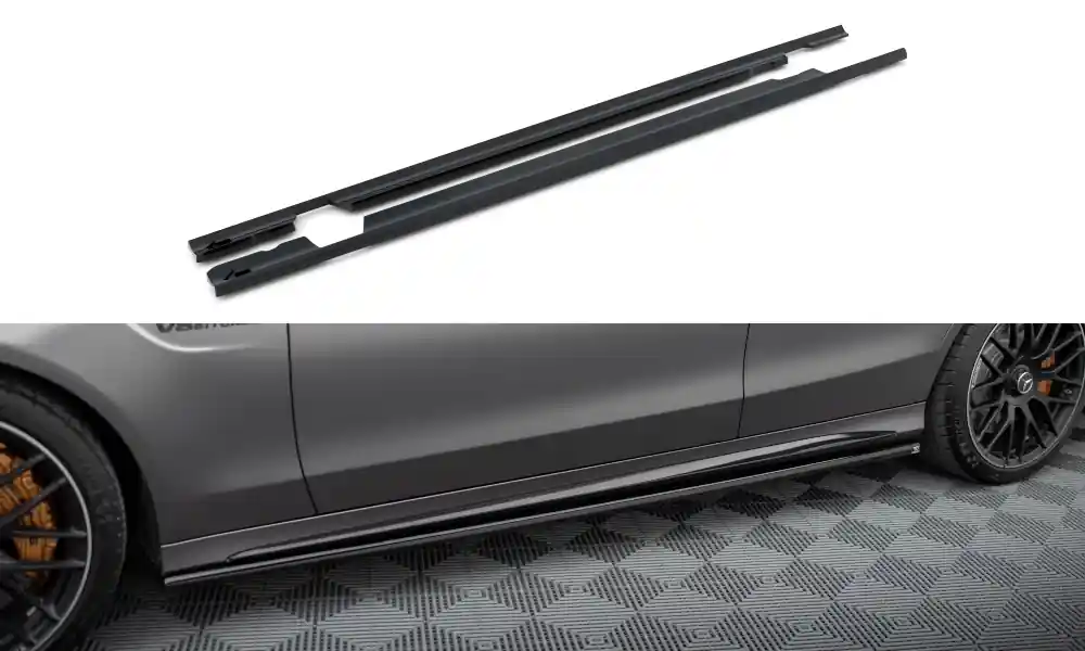 Finální Výprodej Mercedes třída C W205 Facelift/63 AMG/Sedan/Estate, difuzory pod boční prahy, Maxton design