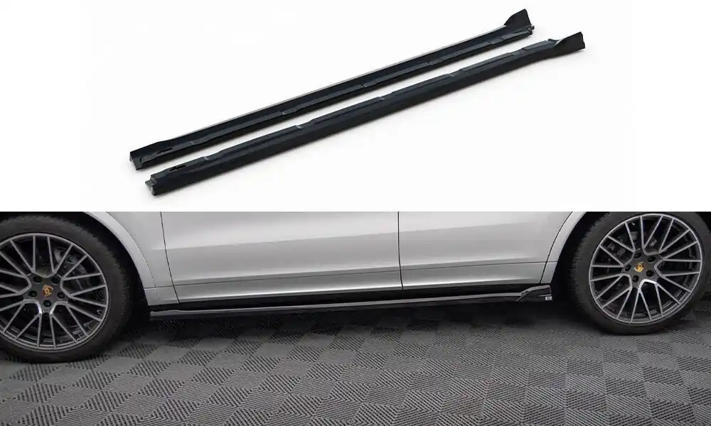 Porsche Cayenne Mk3 Coupe, difuzory pod boční prahy, Maxton Design Akce