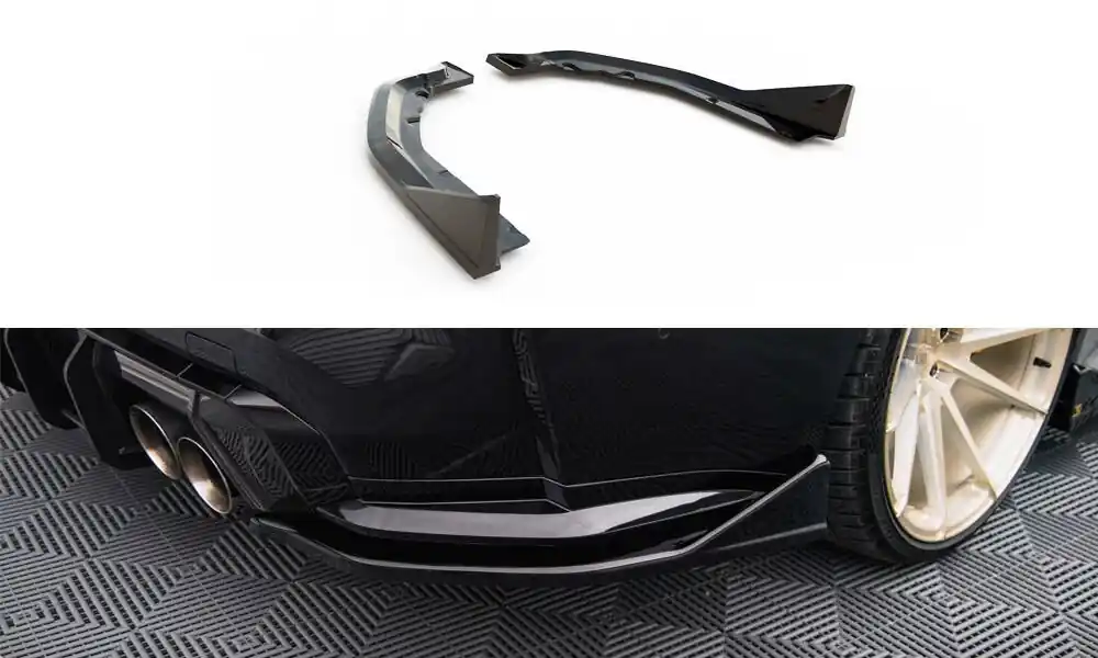 Nízká Cena BMW M4 G82, boční difuzory pod zadní nárazník ver.4, Maxton Design
