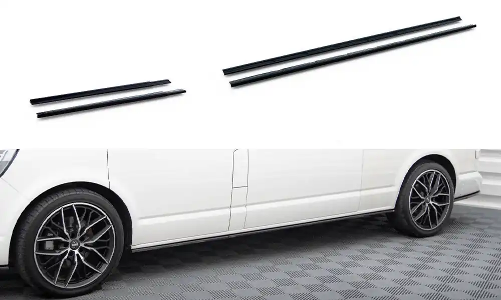 Sezónní Sleva Volkswagen T6 Long Facelift, difuzory pod boční prahy, Maxton design