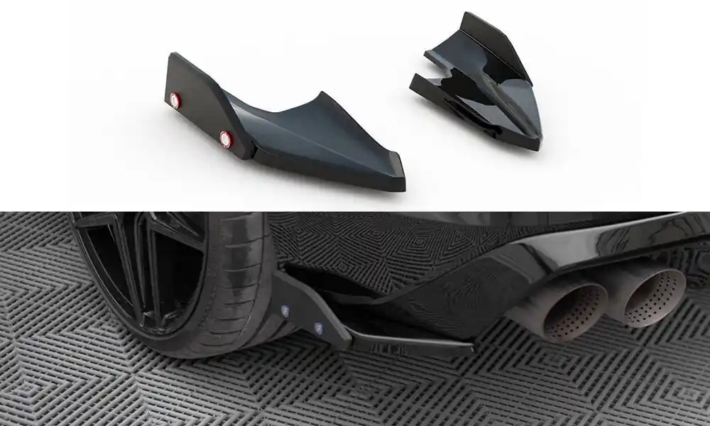 Cenový Hit Volkswagen Golf R Mk8, difuzory pod zadní nárazník s křidélky ver. 5, Maxton design
