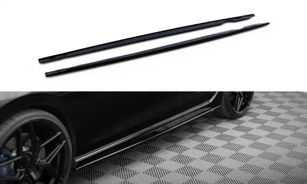 Volkswagen Golf R Mk8, difuzory pod boční prahy ver.3, Maxton design Rychlé Dodání