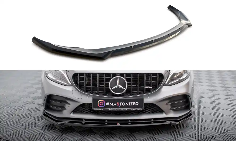Jen Po Omezenou Doba Mercedes třída C W205 Facelift/43 AMG/Coupe/Sedan, spoiler pod přední nárazník ver.2, Maxton design