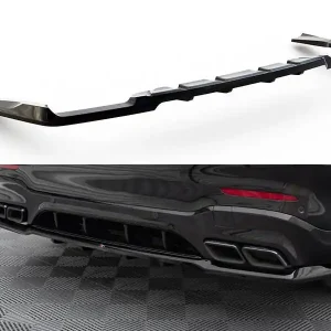 Značkový Mercedes-AMG GLC 63 SUV X253, středový spoiler pod zadní nárazník s žebrováním v.2, Maxton design