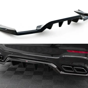 Omezená Nabídka Mercedes-AMG GLC 63 SUV X253, středový spoiler pod zadní nárazník s žebrováním v.1 , Maxton design