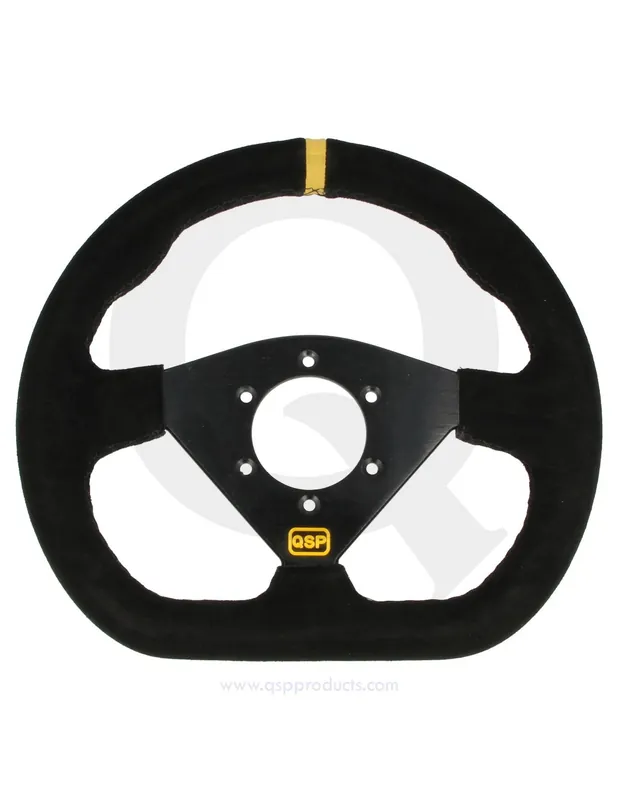 Nejlepší Cena QSP - sportovní volant semišový plochý 285mm