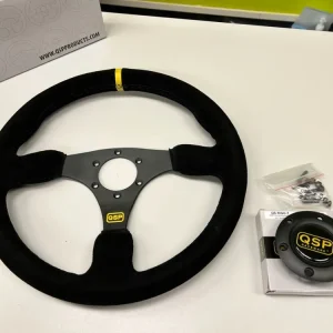 Aktuální QSP - sportovní volant semišový plochý 350mm