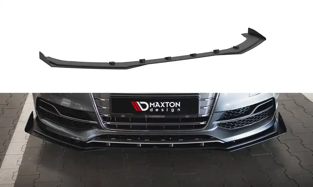 Cenová Bomba Audi A3 8V S-Line / S3 Sedan, "Street Pro" spoiler pod přední nárazník s křidélky, Maxton design