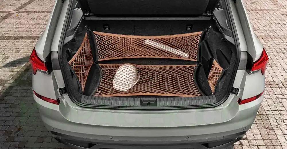 Oblíbený Škoda Scala - set sítí do kufru měděná 4ks