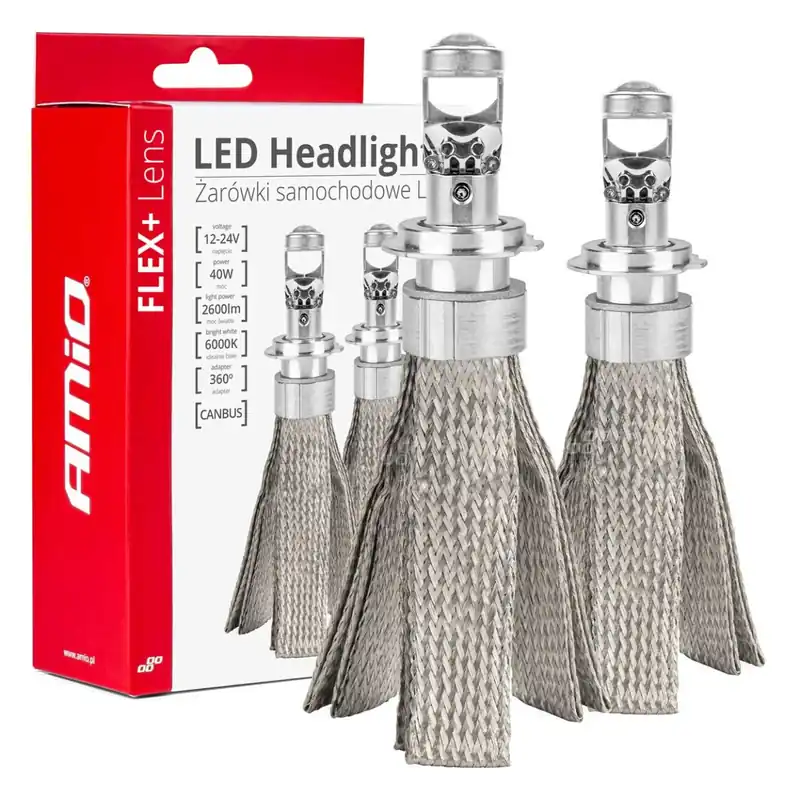 Akční Nabídka LED žárovky pro hlavní svícení H7 FLEX+ s vestavěnou čočkou