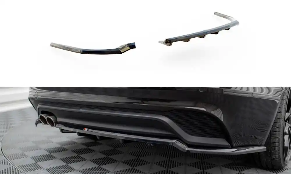Jaguar XE Mk1 Facelift, středový spoiler pod zadní nárazník s žebrováním, Maxton design Ihned K Objednání