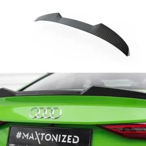 Značkový Audi RS3 8Y Sedan, karbonové prodloužení víka kufru, Maxton Design