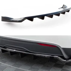 Tesla Model X Mk1 Facelift, středový spoiler pod zadní nárazník s žebrováním, Maxton Design Omezená Nabídka