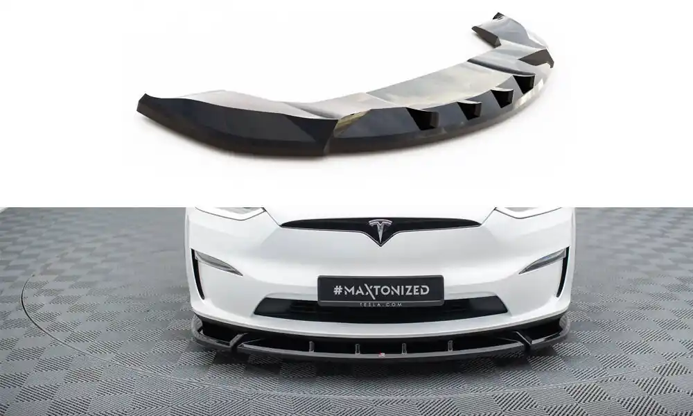 Tesla Model X Mk1 Facelift, spoiler pod přední nárazník ver.2, Maxton Design Akce