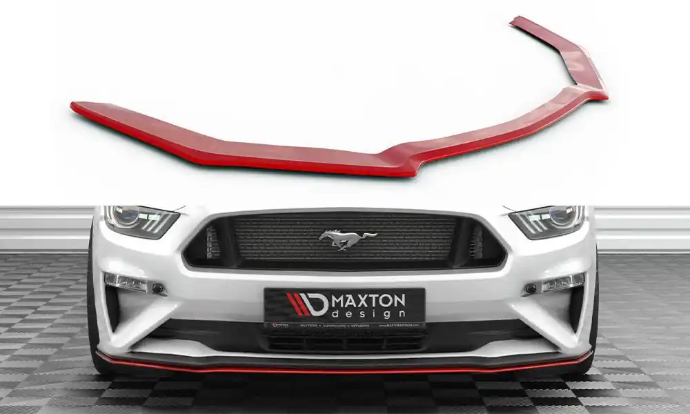 Horká Nabídka Ford Mustang Mk 6 Facelift, spoiler pod přední nárazník ver.2, Maxton Design