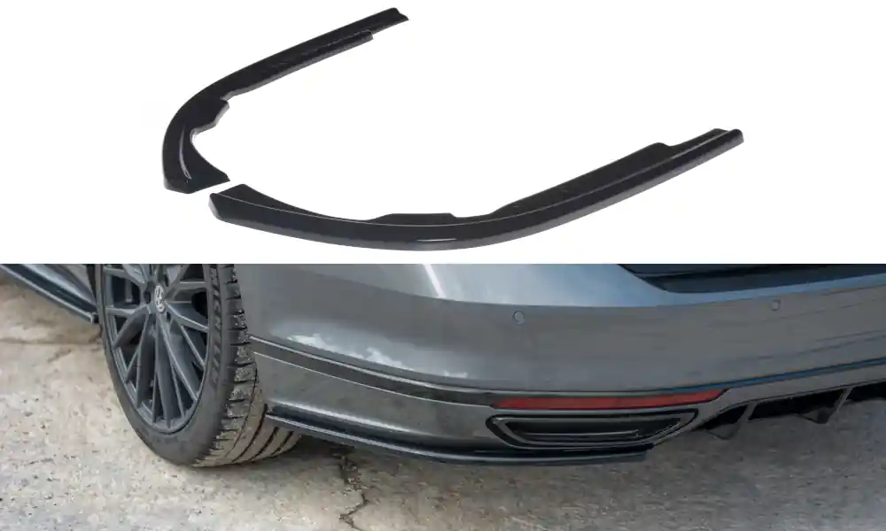 Volkswagen Passat Mk8 (B8) R-Line, boční difuzory pod zadní nárazník, Maxton design Sezónní Sleva