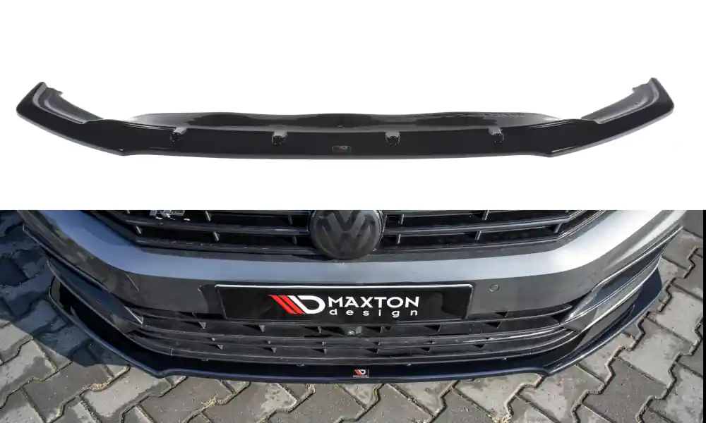 Sleva Volkswagen Passat Mk8 (B8) R-Line, spoiler pod přední nárazník ver.1, Maxton design