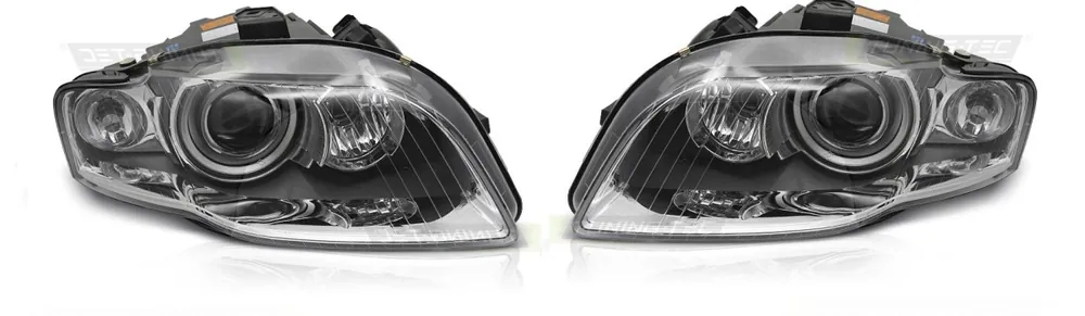 AUDI A4 B7 04-08 - Přední xenonová světla TYC chromová Omezená Nabídka