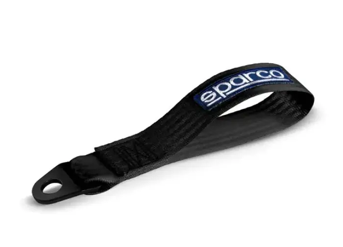 Sparco textilní tažné oko černé Top Prodej