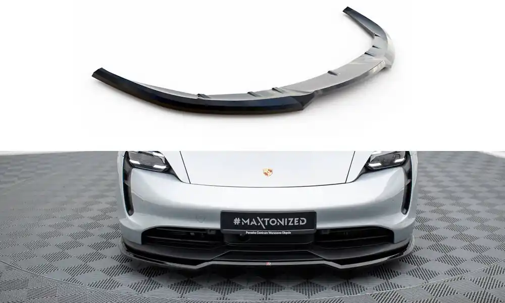 Horká Nabídka Porsche Taycan Mk1, spoiler pod přední nárazník, Maxton Design