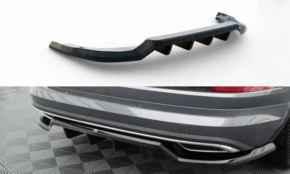 Zlevněný Škoda Kodiaq Sportline včetně Facelift, středový spoiler pod zadní difuzor Maxton design