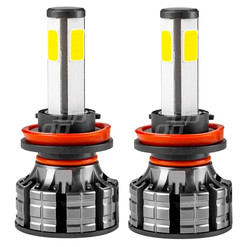 LED žárovky H8 H9 H11 AMIO COB LED 4side, 6500 K / 3800 LM Cenový Hit