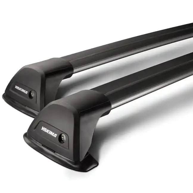 Koupit Online Střešní nosiče Porsche Macan I (2013 - 2024) na integrované podélníky - Yakima FlushBar Black S25 + K812