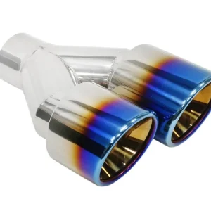 Koncovka výfuku 2x89mm, vstup 60mm, leštěná vypálená - levá Výhodná Nabídka