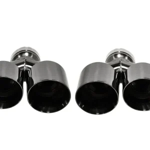 Akce Koncovka výfuku 2x 101 mm, vstup 76 mm černý chrom - sada
